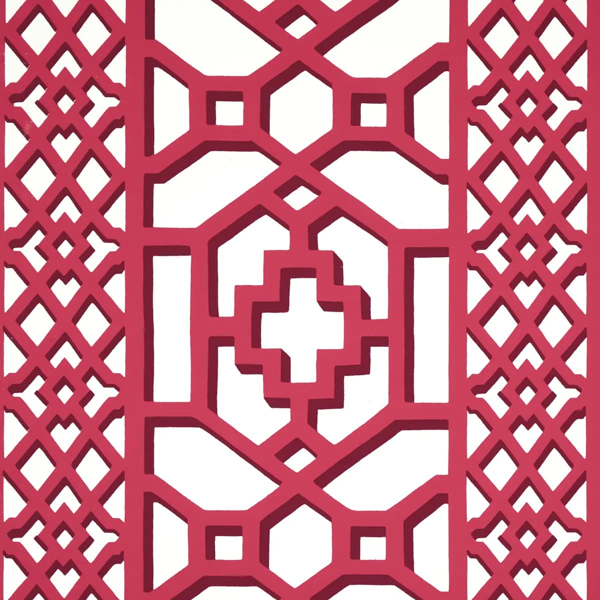 ZANZIBAR TRELLIS_ LAQUER RED