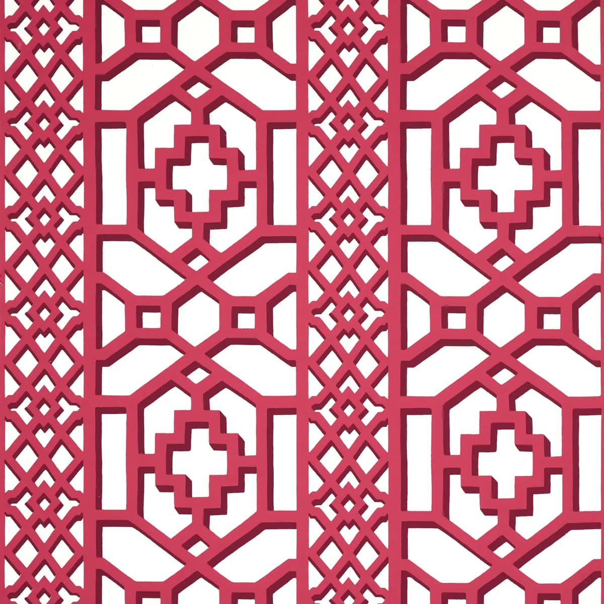 ZANZIBAR TRELLIS_ LAQUER RED