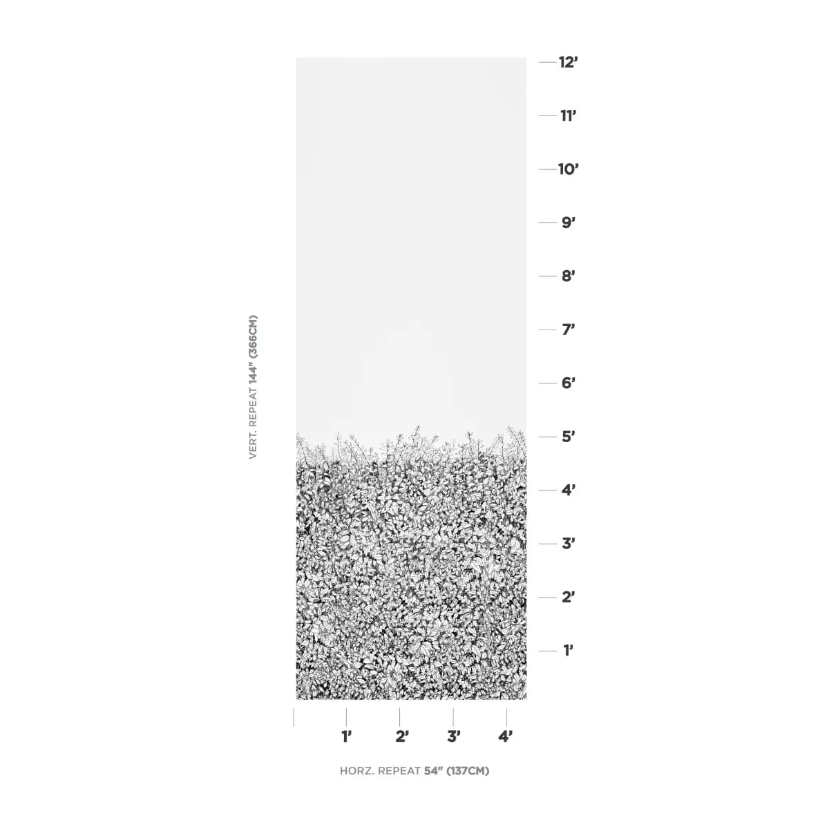GREENERY GALORE VINYL PANEL_ BLACK