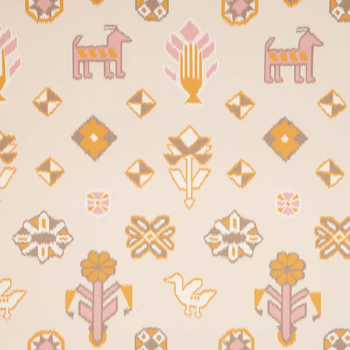 CHUSKA WARP PRINT_ PINK & ORANGE