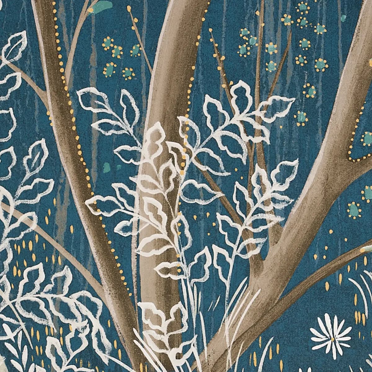 BRINDILLE GOLDEN ACCENTED PANEL SET_ PEACOCK