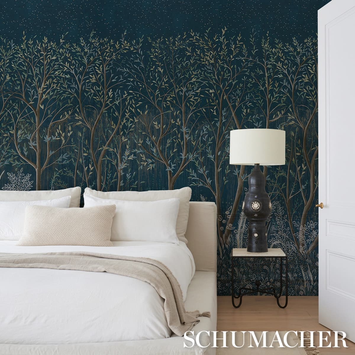 BRINDILLE GOLDEN ACCENTED PANEL SET_ PEACOCK