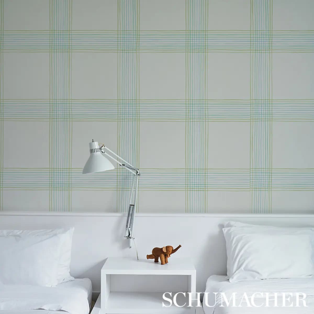 MINERVA PLAID_ PEACOCK