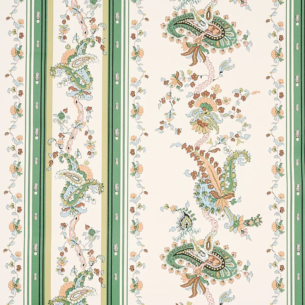 ELENA PAISLEY STRIPE_ GREEN