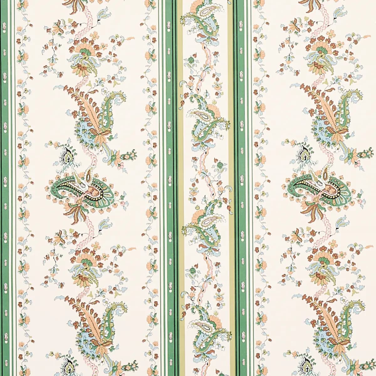 ELENA PAISLEY STRIPE_ GREEN