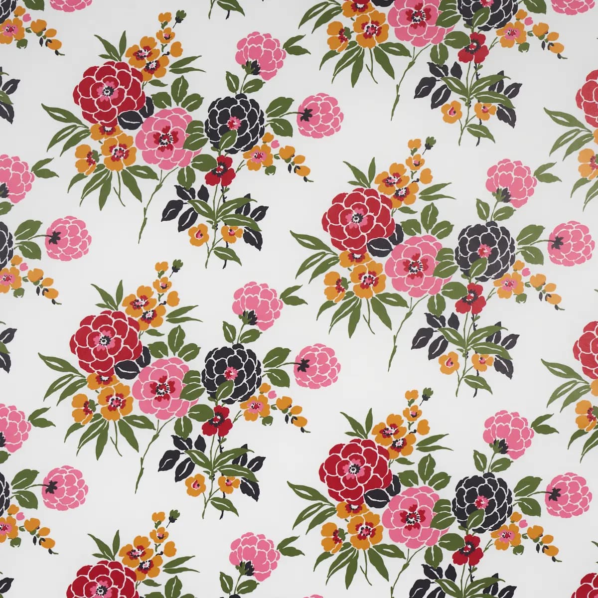VALENTINA FLORAL_ MULTI ON WHITE