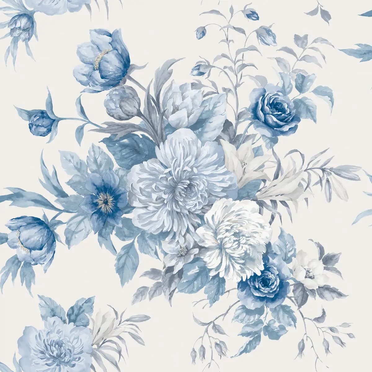 FLORAL CHARM_ BLUE AND WHITE