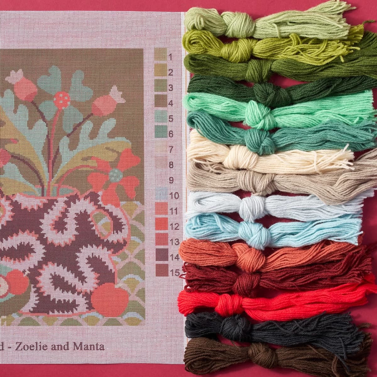 Zoelie & Manta Needlepoint Kit_ MULTI