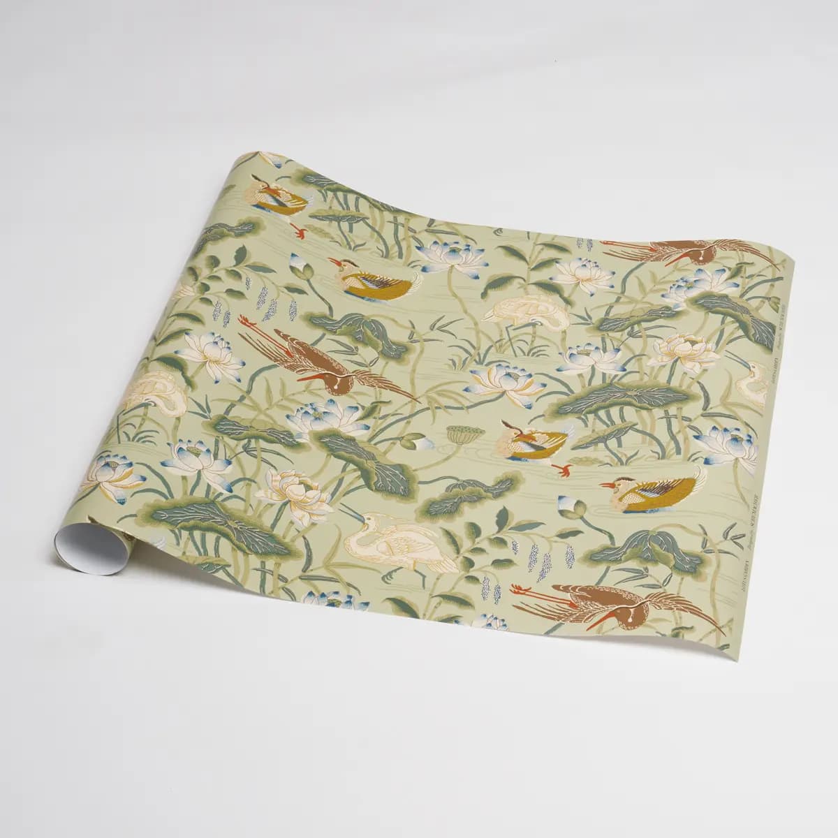 Lotus Garden Wrapping Paper_ AQUA