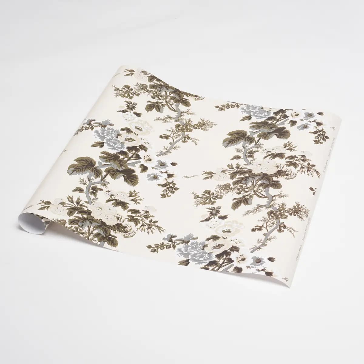 Pyne Hollyhock Wrapping Paper_ CHARCOAL