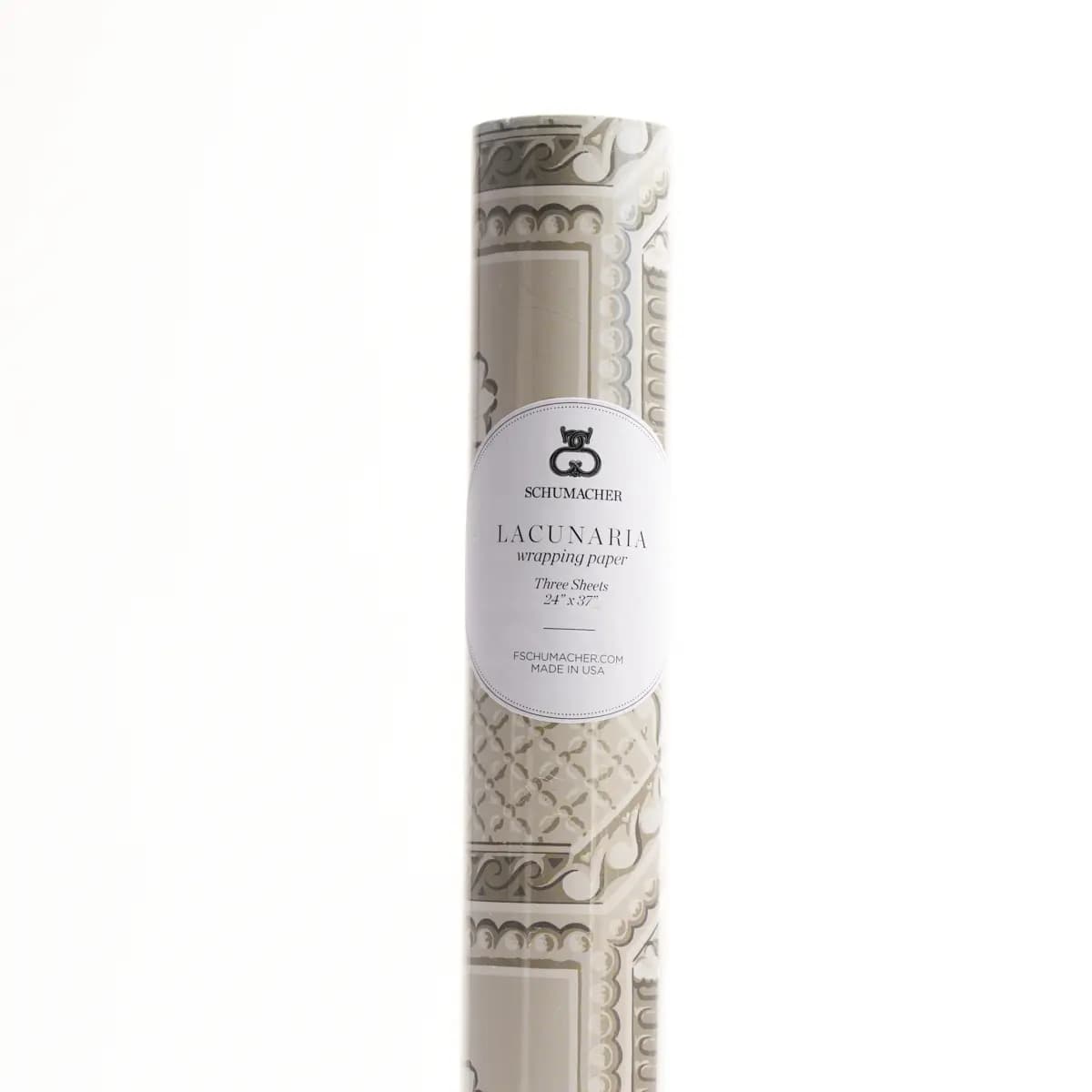 Lacunaria Wrapping Paper_ STONE
