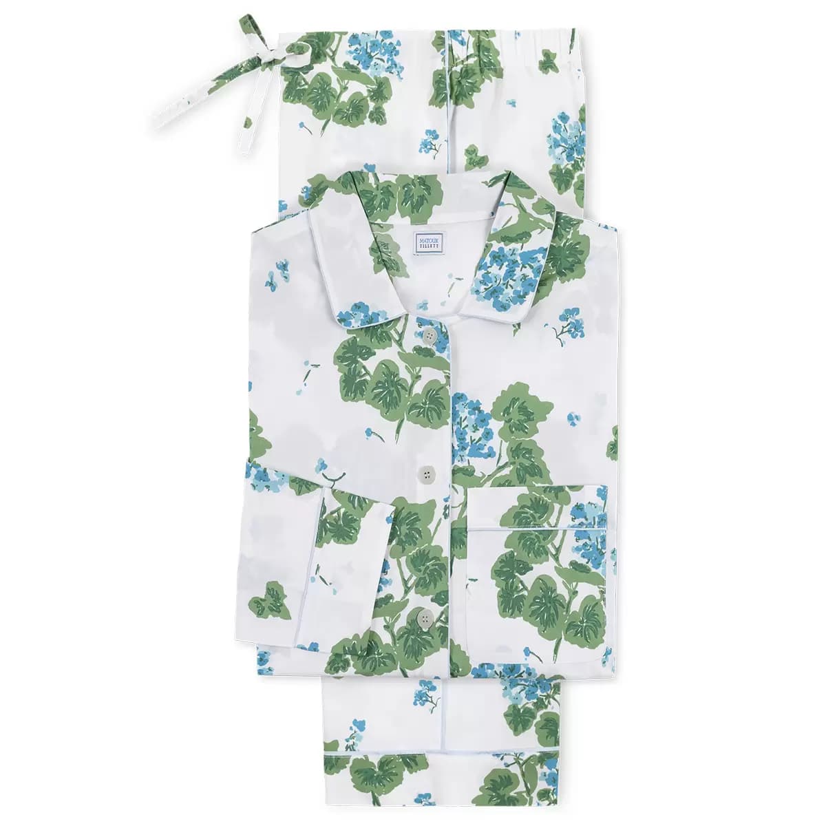 Geranium Pajama Set_ BLUE