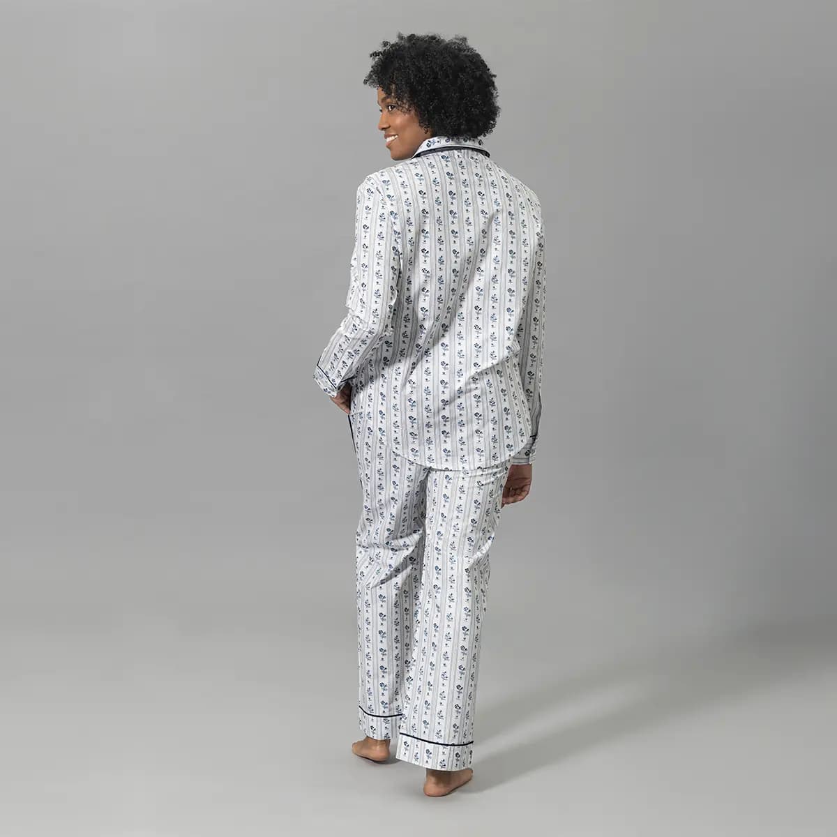 Cabanon Stripe Pajama Set_ BLUE