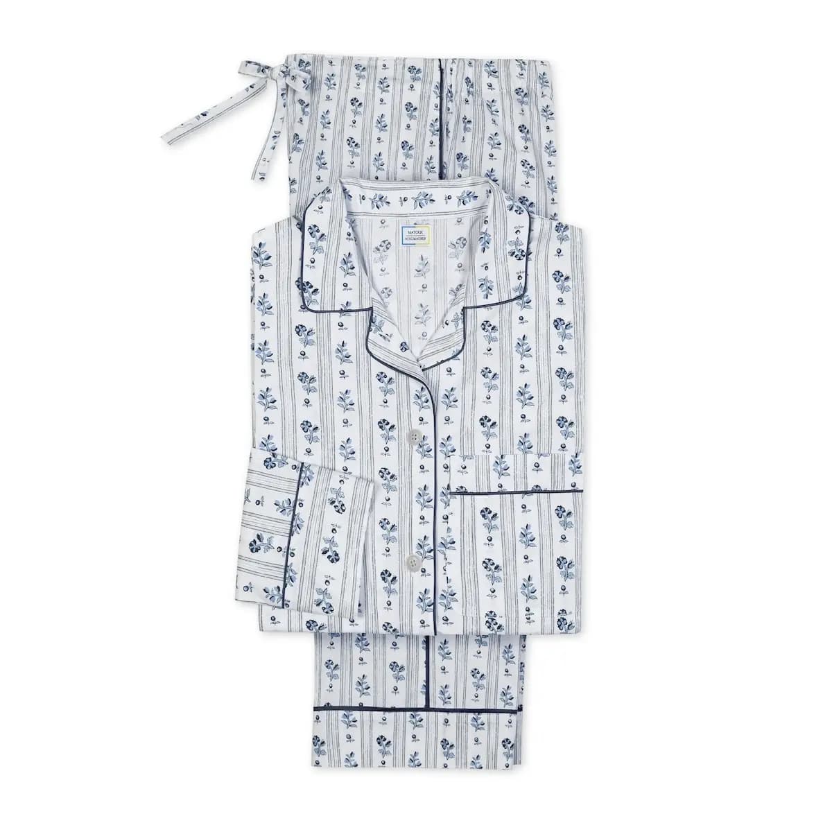 Cabanon Stripe Pajama Set_ BLUE