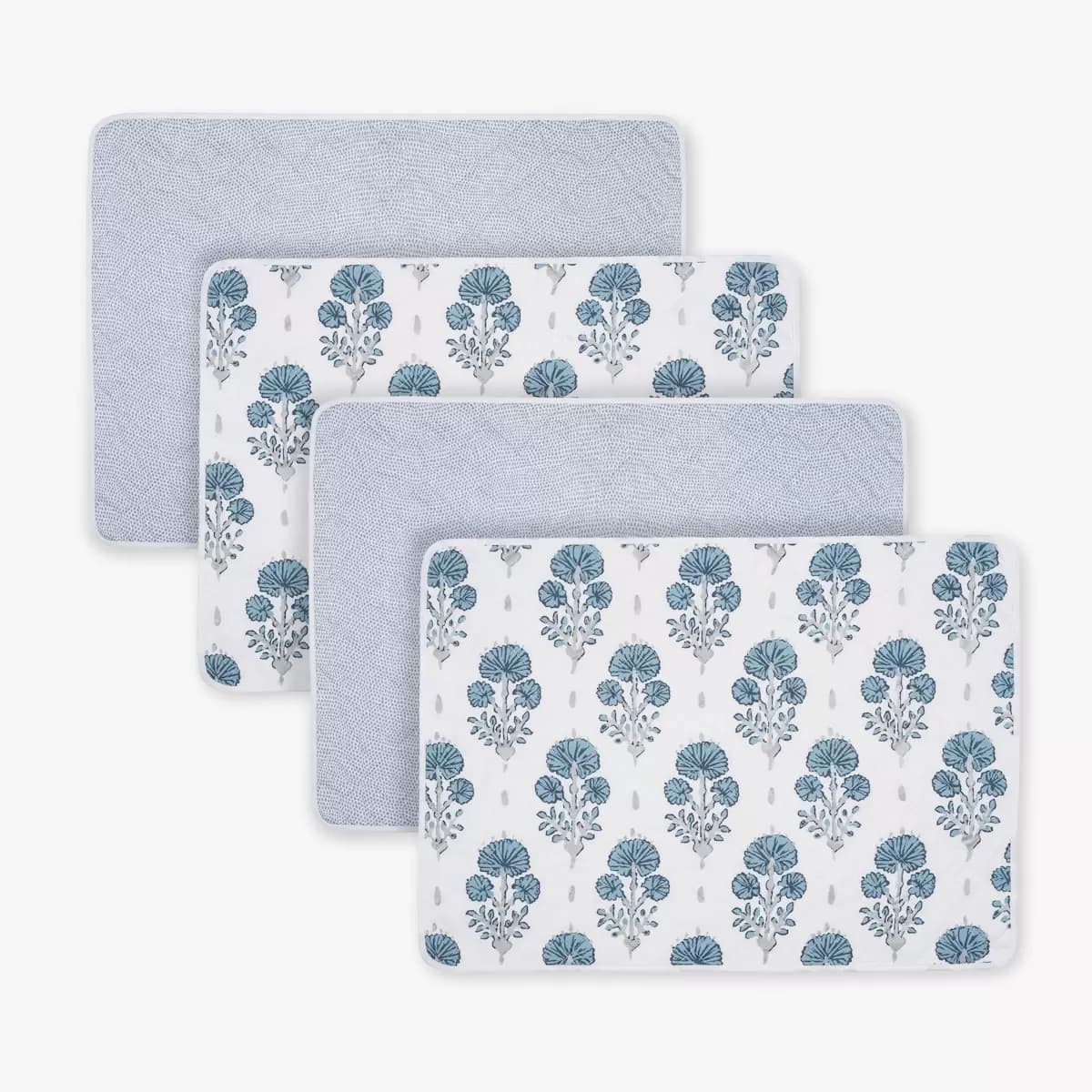 Joplin/Jasper Placemat, Set of 4_ MINERAL BLUE/HAZY BLUE
