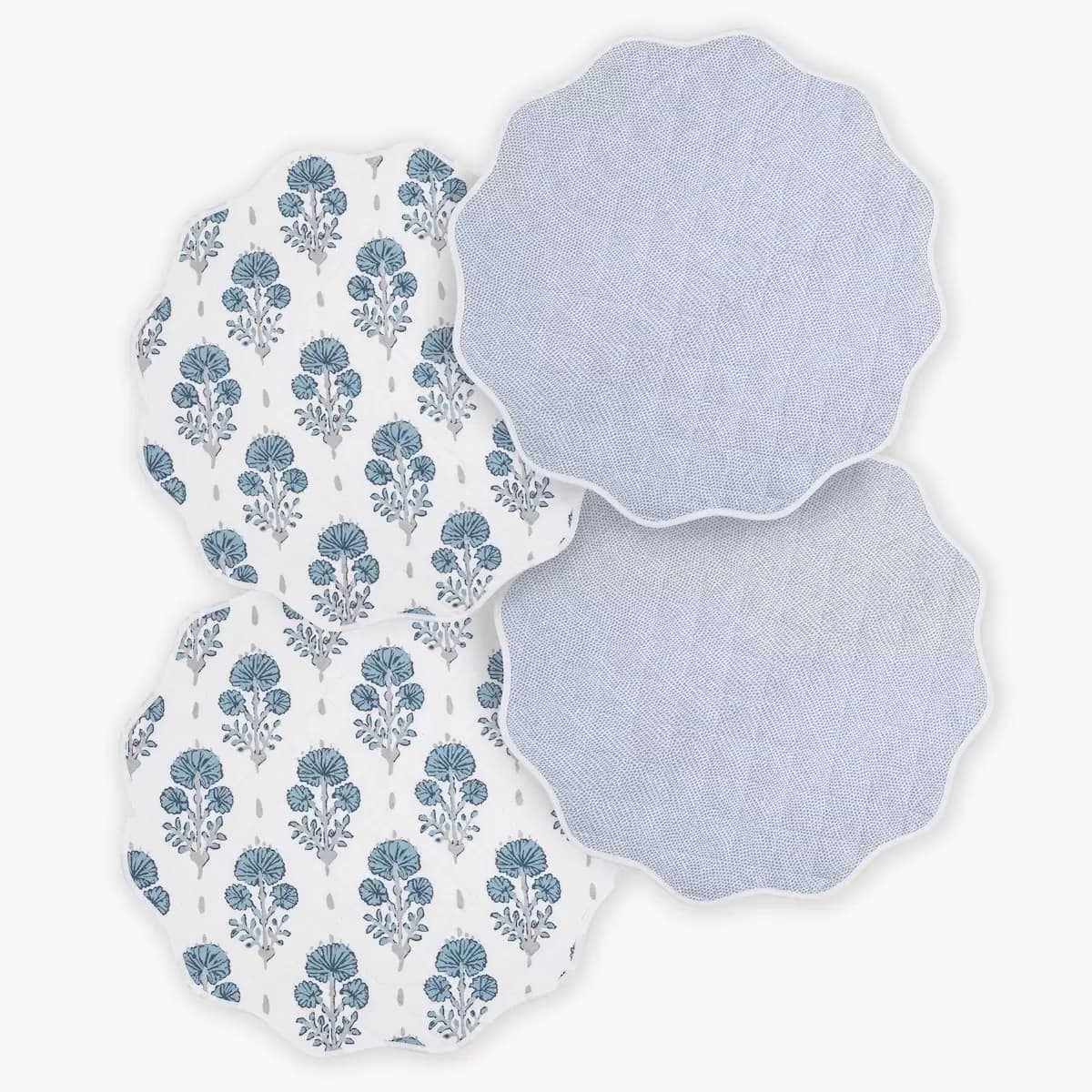 Joplin/Jasper Placemat, Set of 4_ MINERAL BLUE/HAZY BLUE
