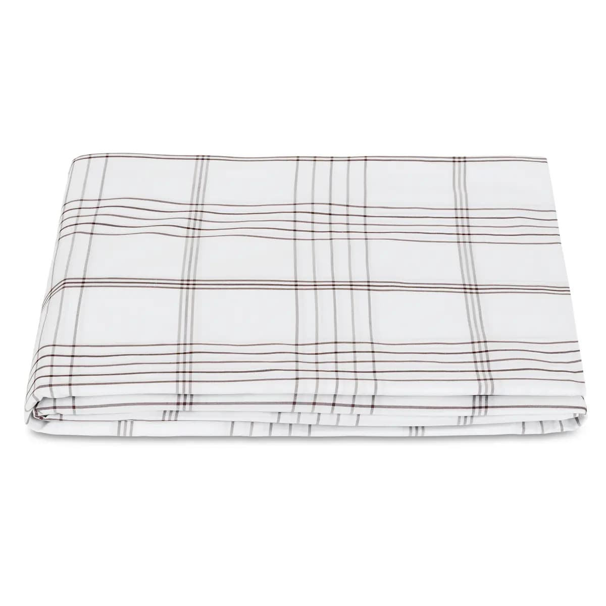 August Plaid Fitted Sheet_ SABLE