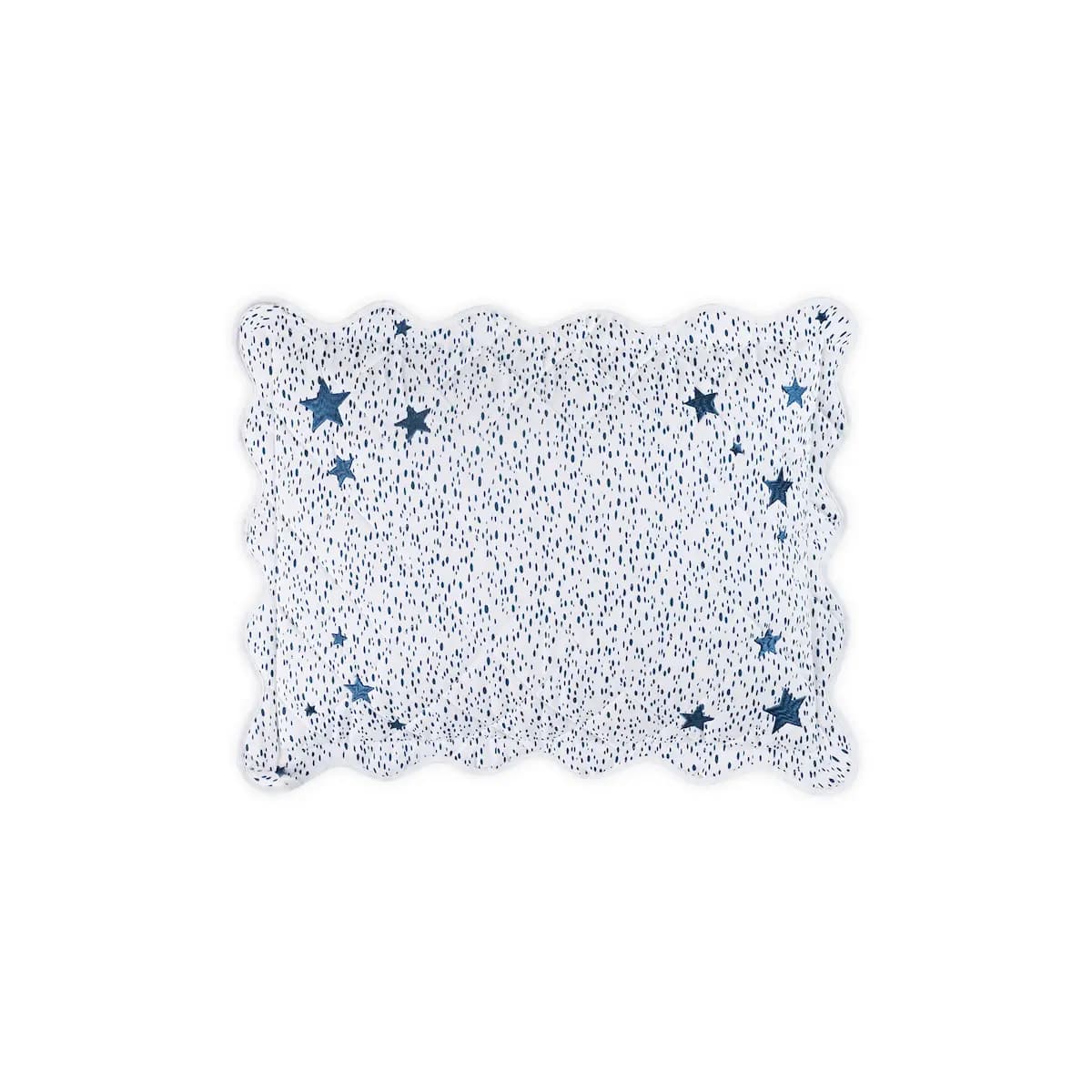 Celine Stars Mini Pillow_ PRUSSIAN BLUE