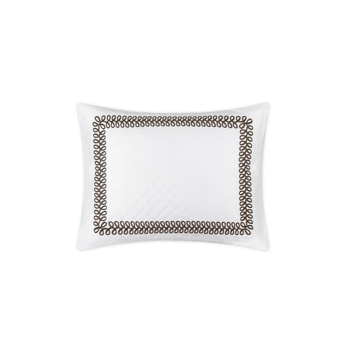 Astor Braid Matelassé Sham_ MOCHA