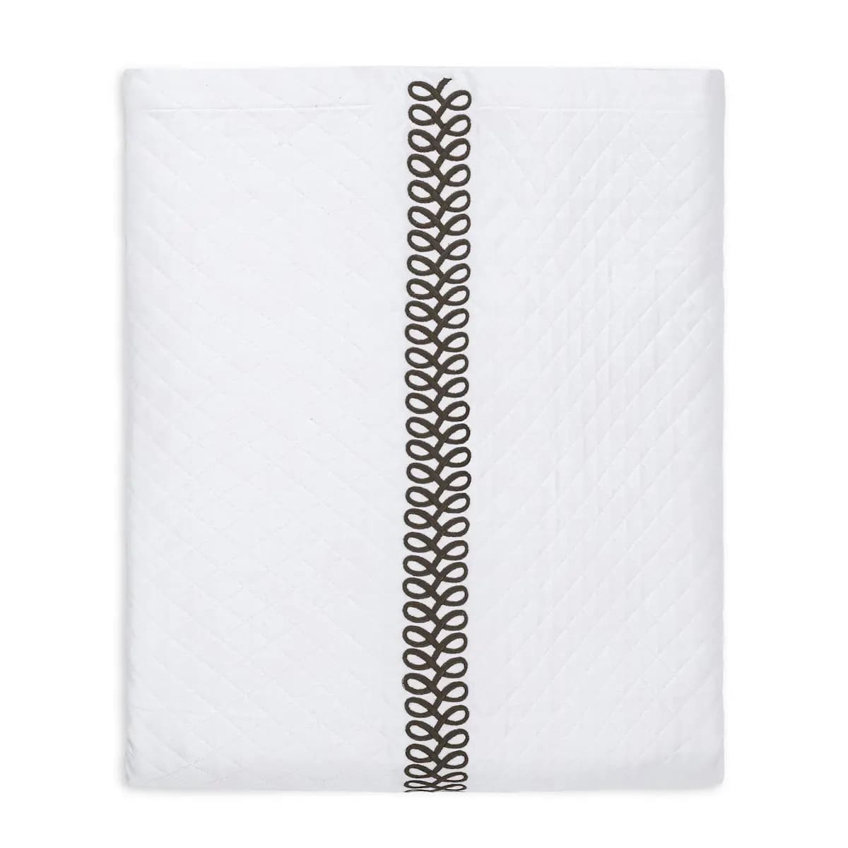 Astor Braid Matelassé Coverlet_ MOCHA