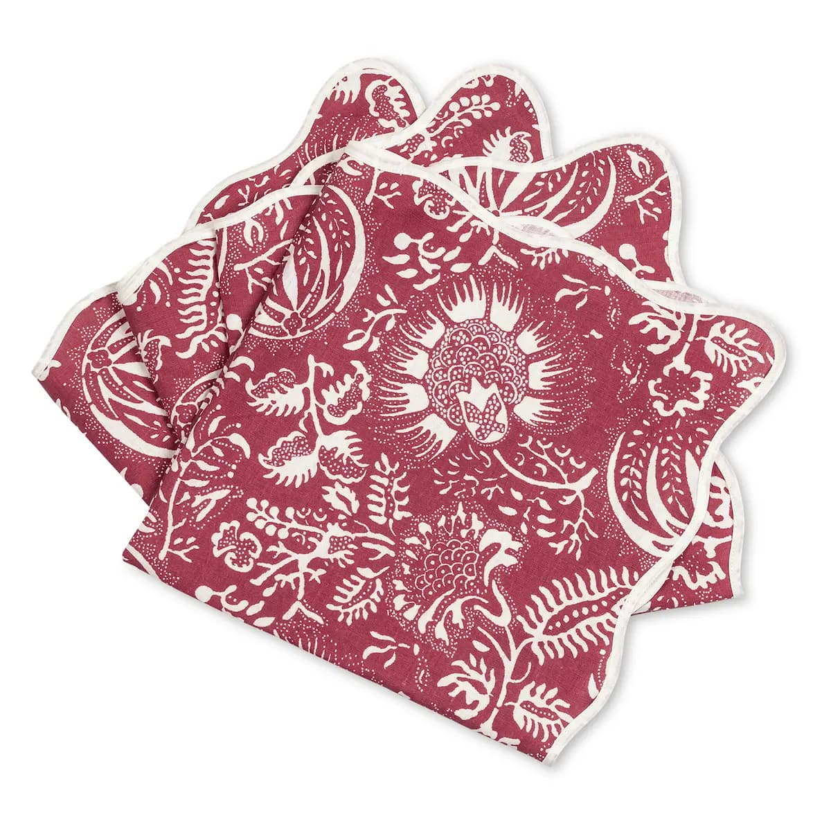 Granada Napkin, Set of 4_ SCARLET