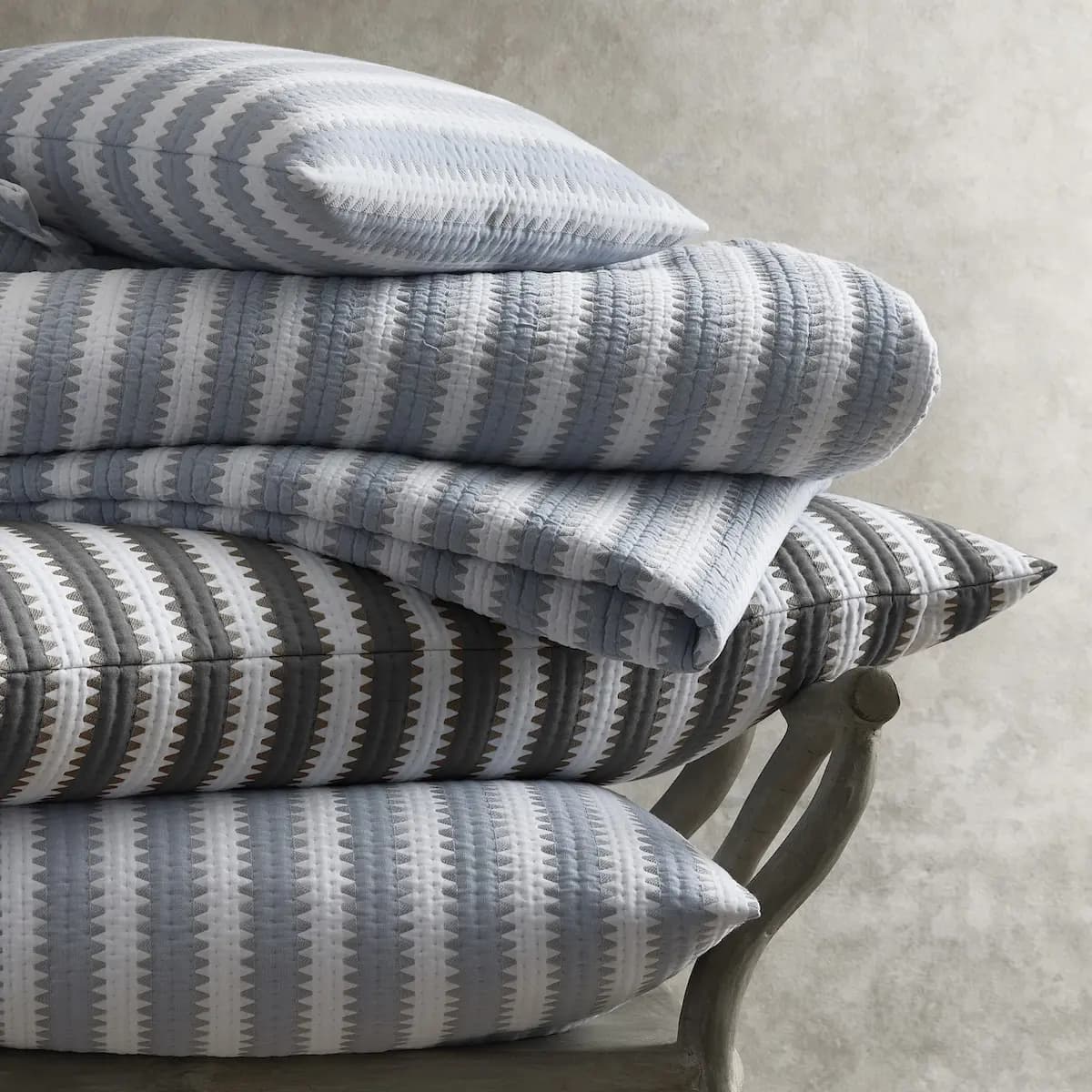 Apollo Stripe Matelassé Sham_ COMET