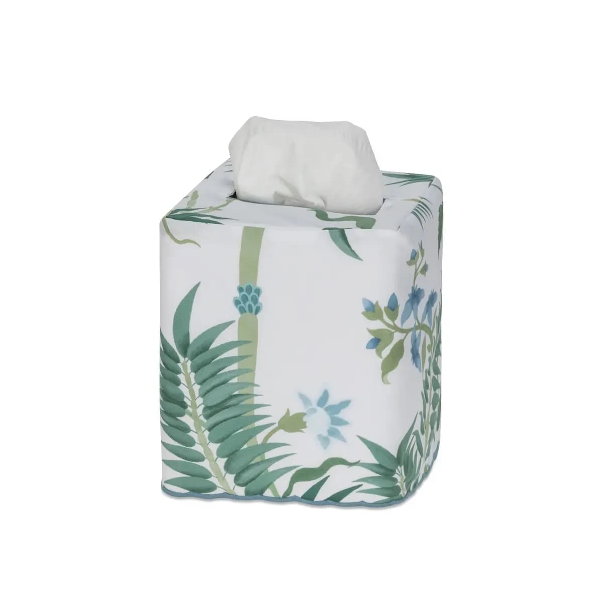 Palmyra Tissue Box Cover_ EMERALD