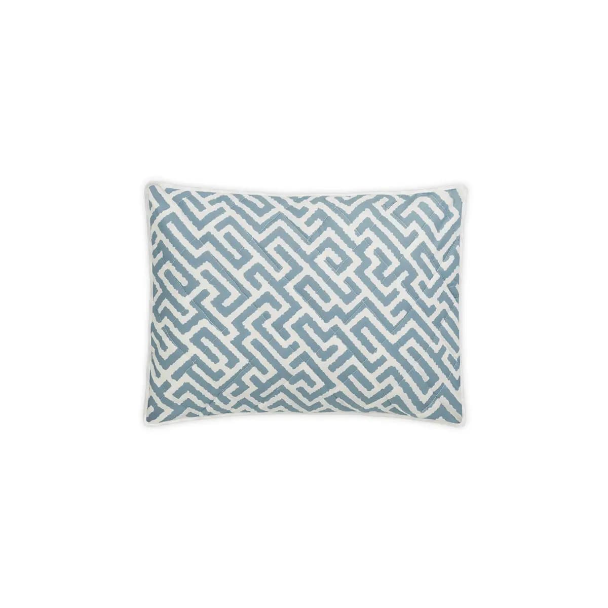 Gabriel Quilted Sham_ STONY BLUE