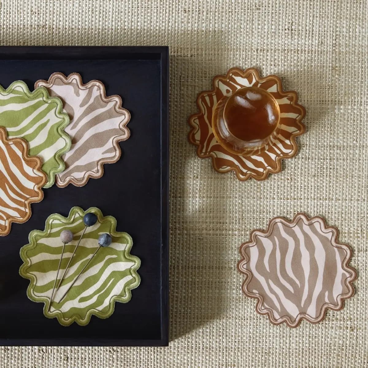 Regine Cocktail Napkin, Set of 4_ GRASS