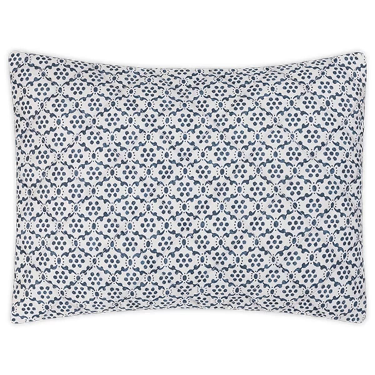 Laksha Quilted Sham_ INDIGO
