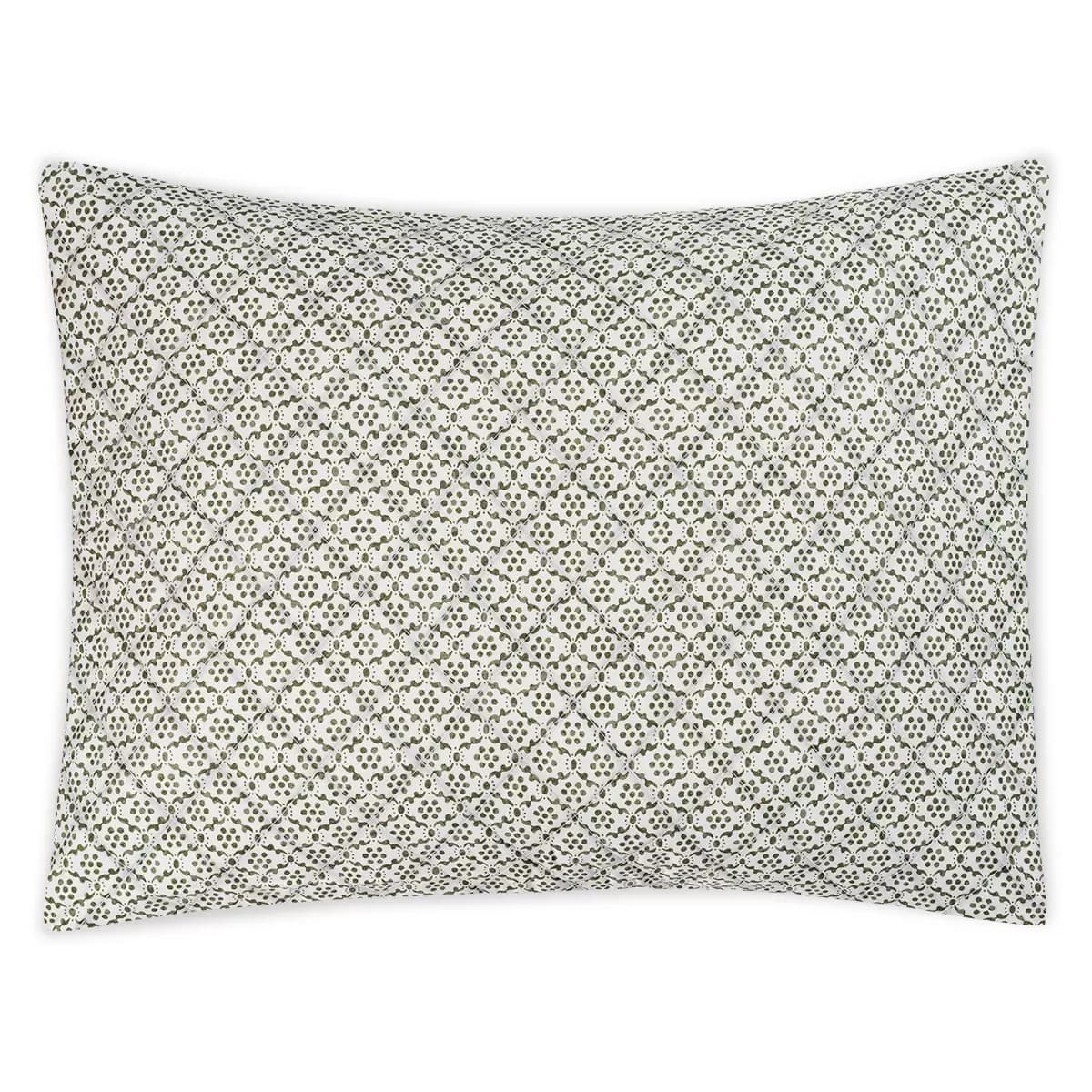 Laksha Quilted Sham_ MOSS