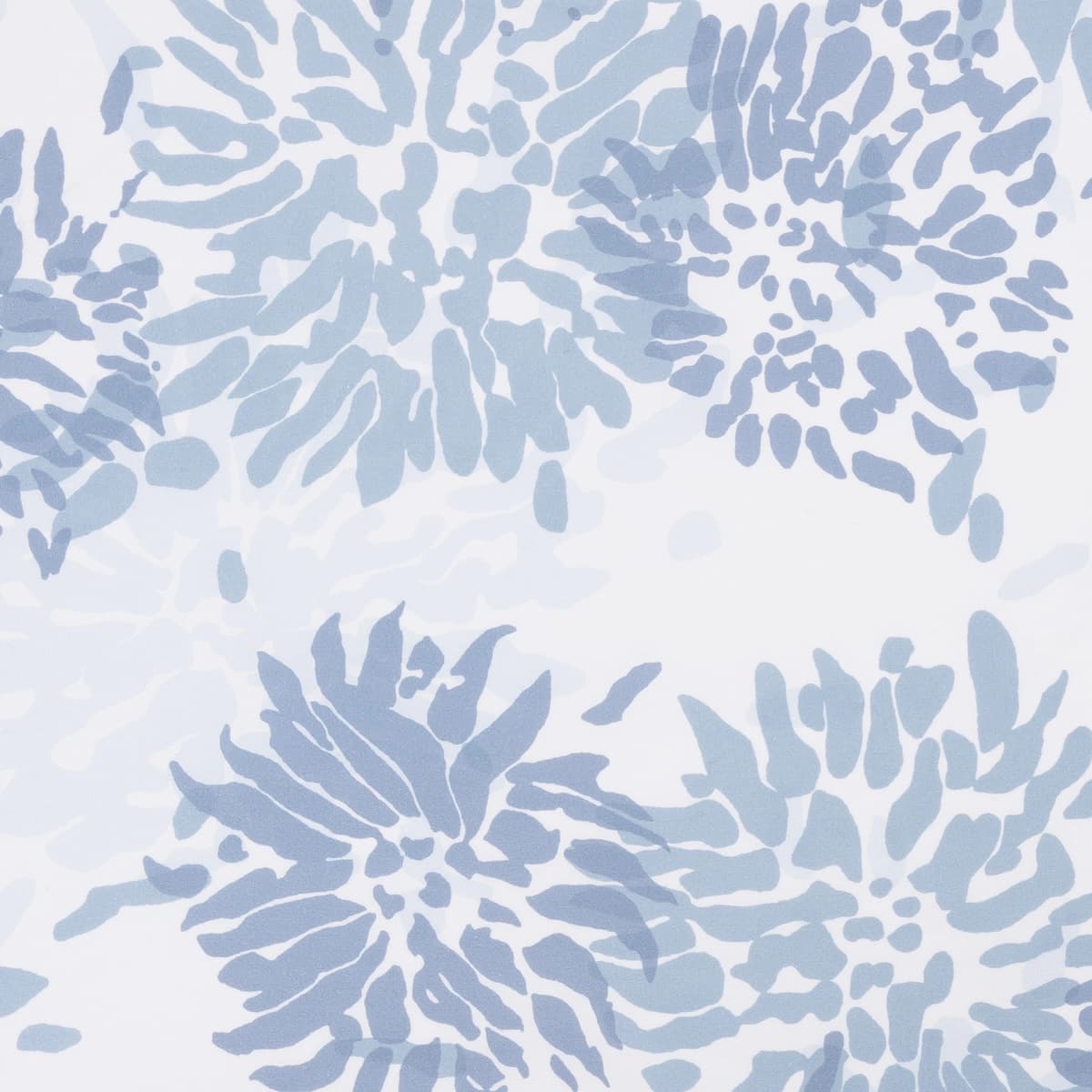 Chrysanthemum Shower Curtain_ BLUE