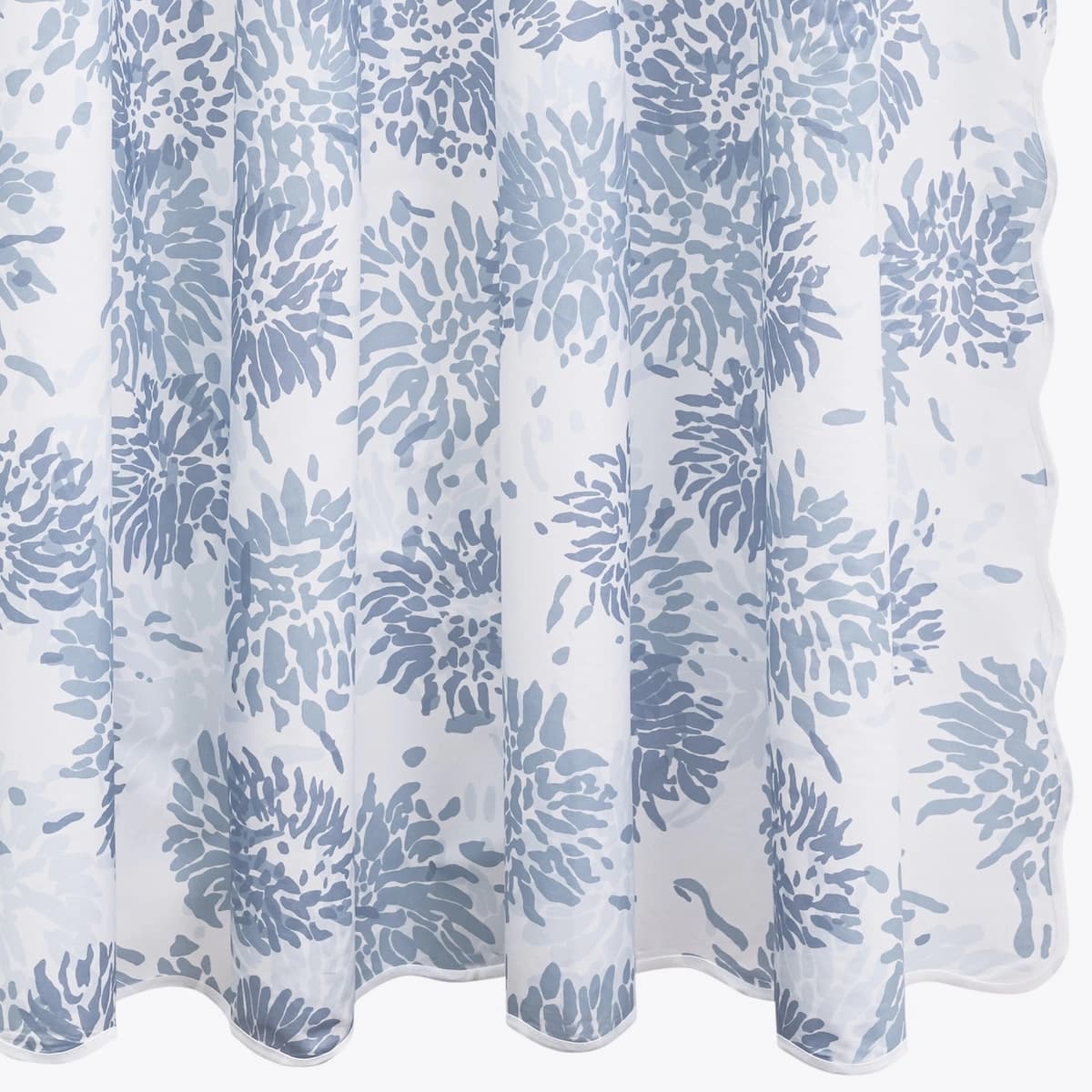 Chrysanthemum Shower Curtain_ BLUE