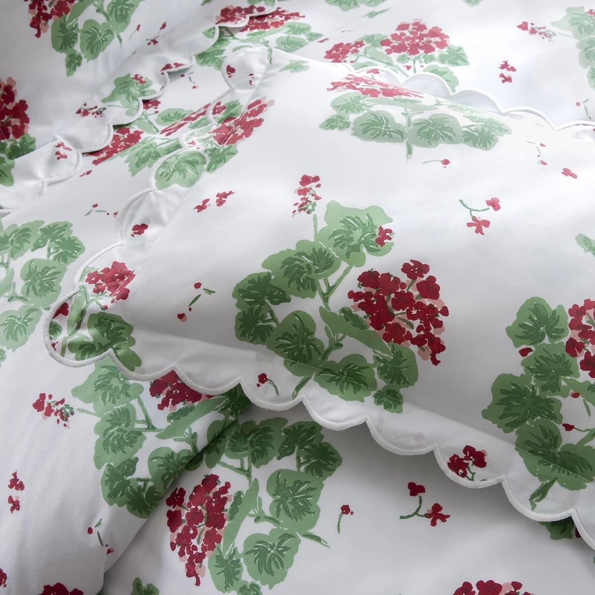 Geranium Flat Sheet_ SCARLET