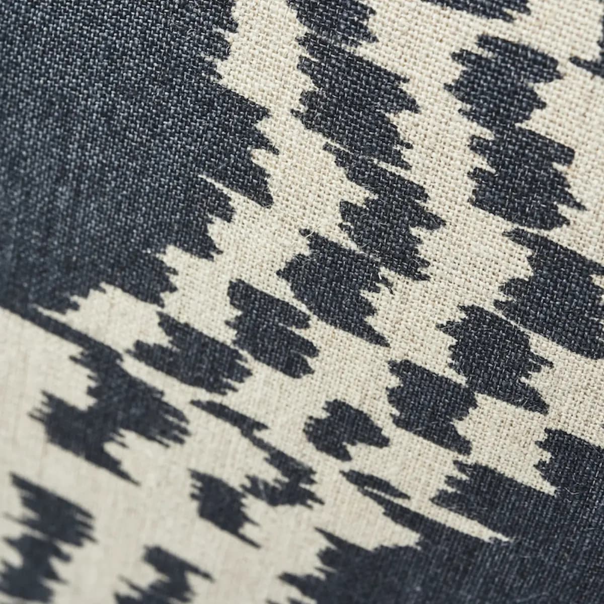 Asaka Ikat Pillow_ CHARCOAL