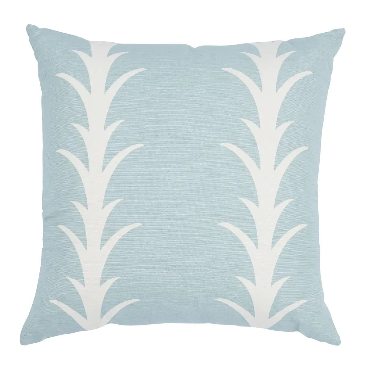 Acanthus Stripe Pillow_ SKY