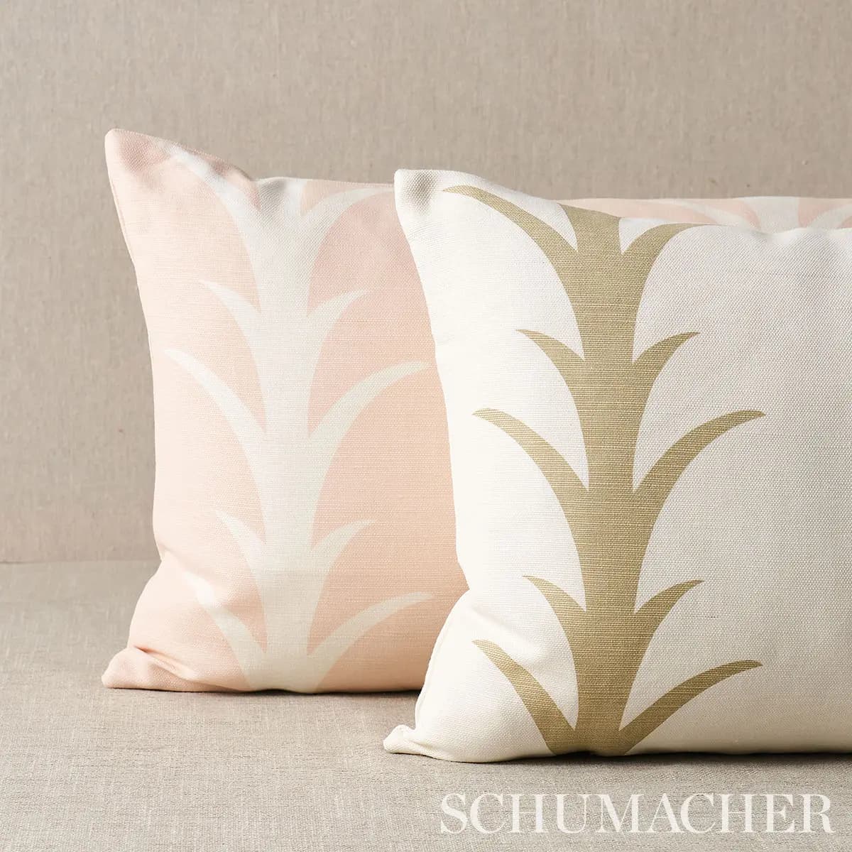Acanthus Stripe Pillow_ BLUSH