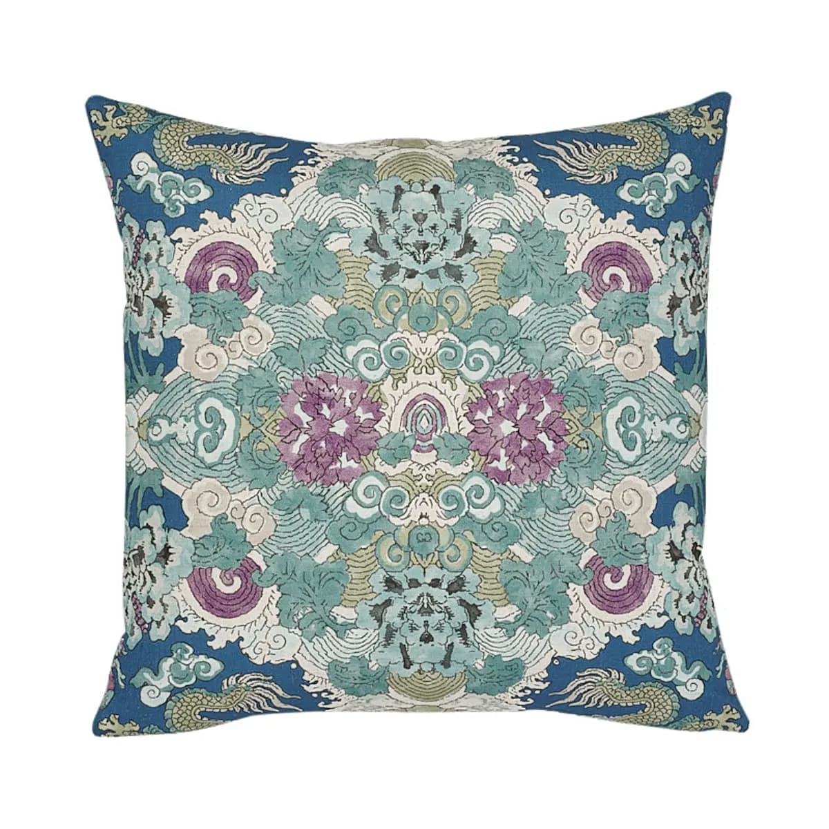 Magic Mountain Dragon Pillow_ BLUE