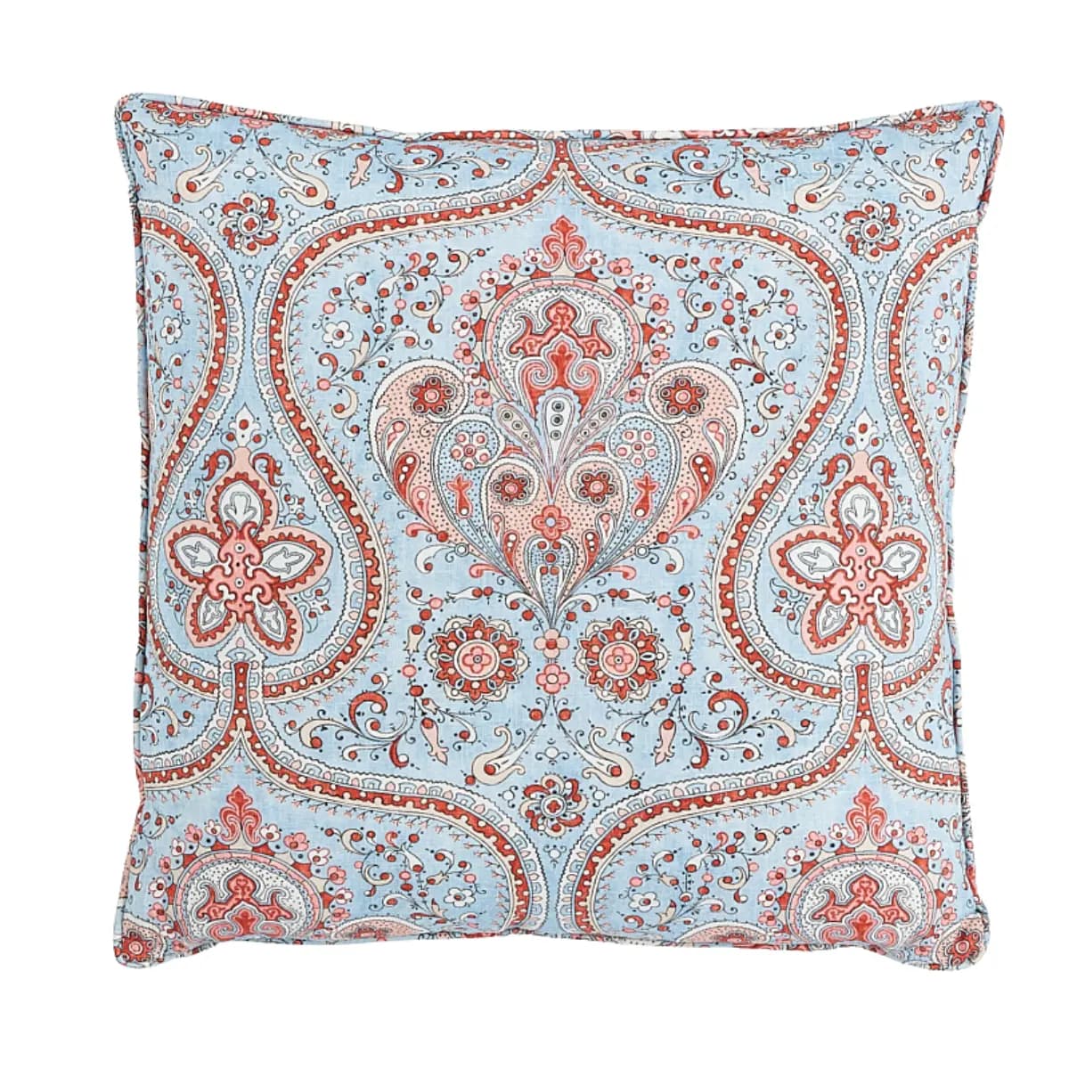 Paisley Court Pillow_ BLUE & ROSE