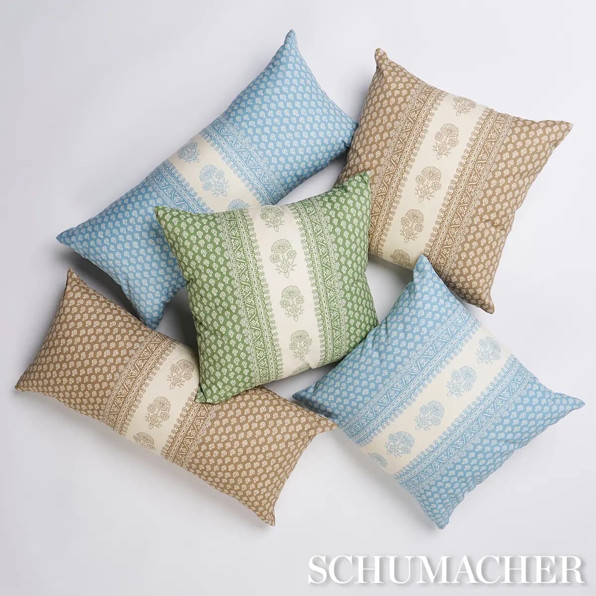 Hyacinth I/O Pillow_ CHINA BLUE