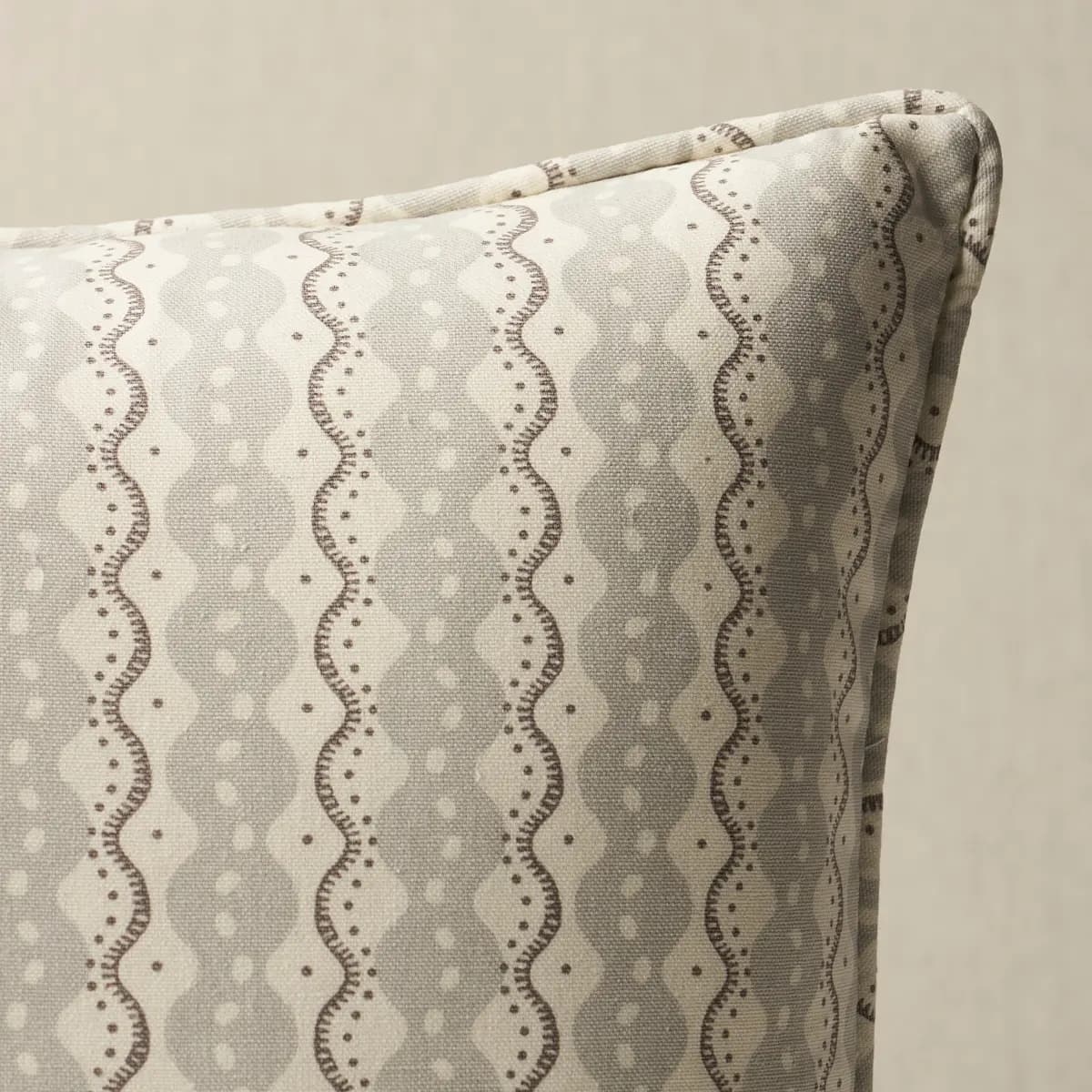 Centipede Stripe Pillow_ PUMICE