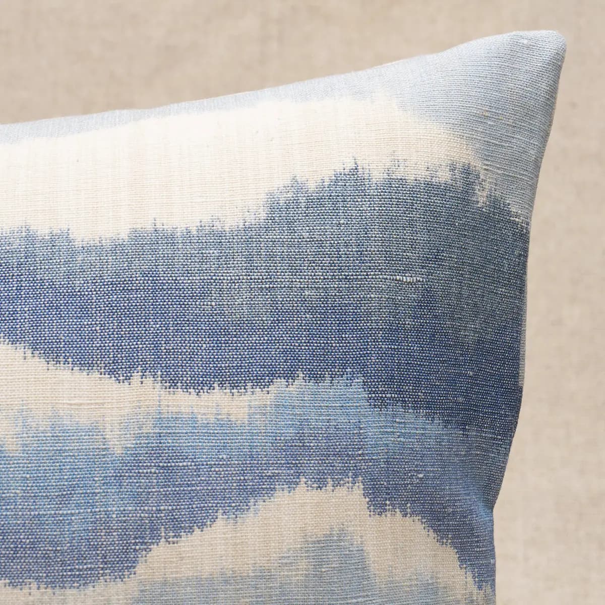 Chandler Warp Print Pillow_ LAGOON
