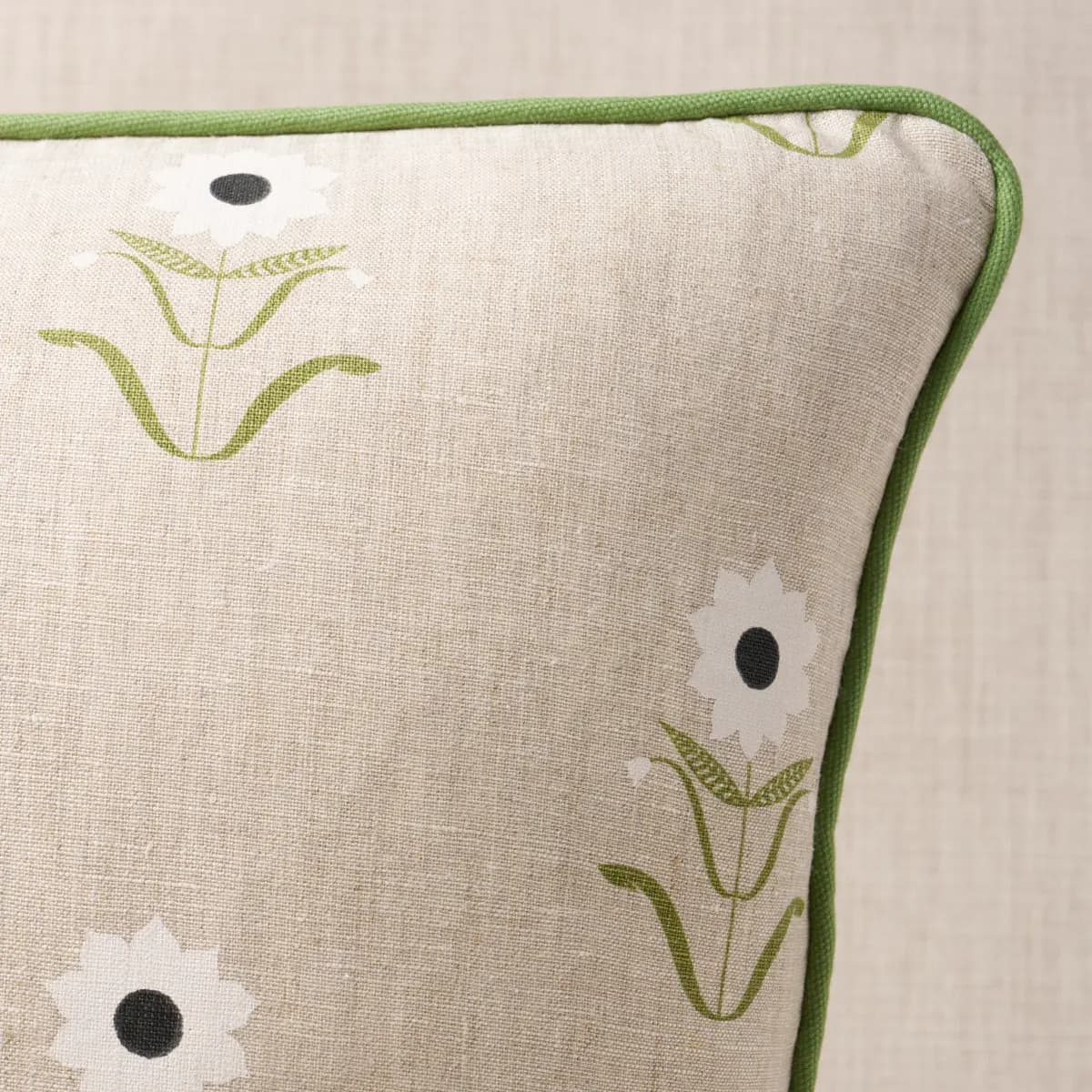 Forget Me Nots Pillow_ WHITE ON LINEN