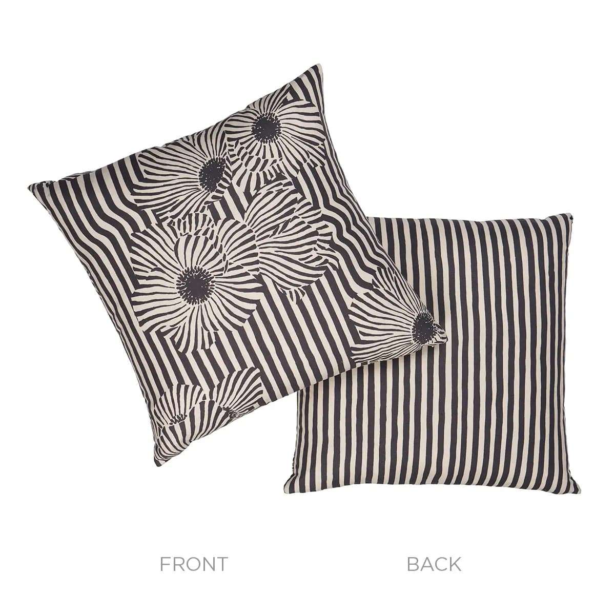 Chaney Floral Stripe Pillow_ CARBON