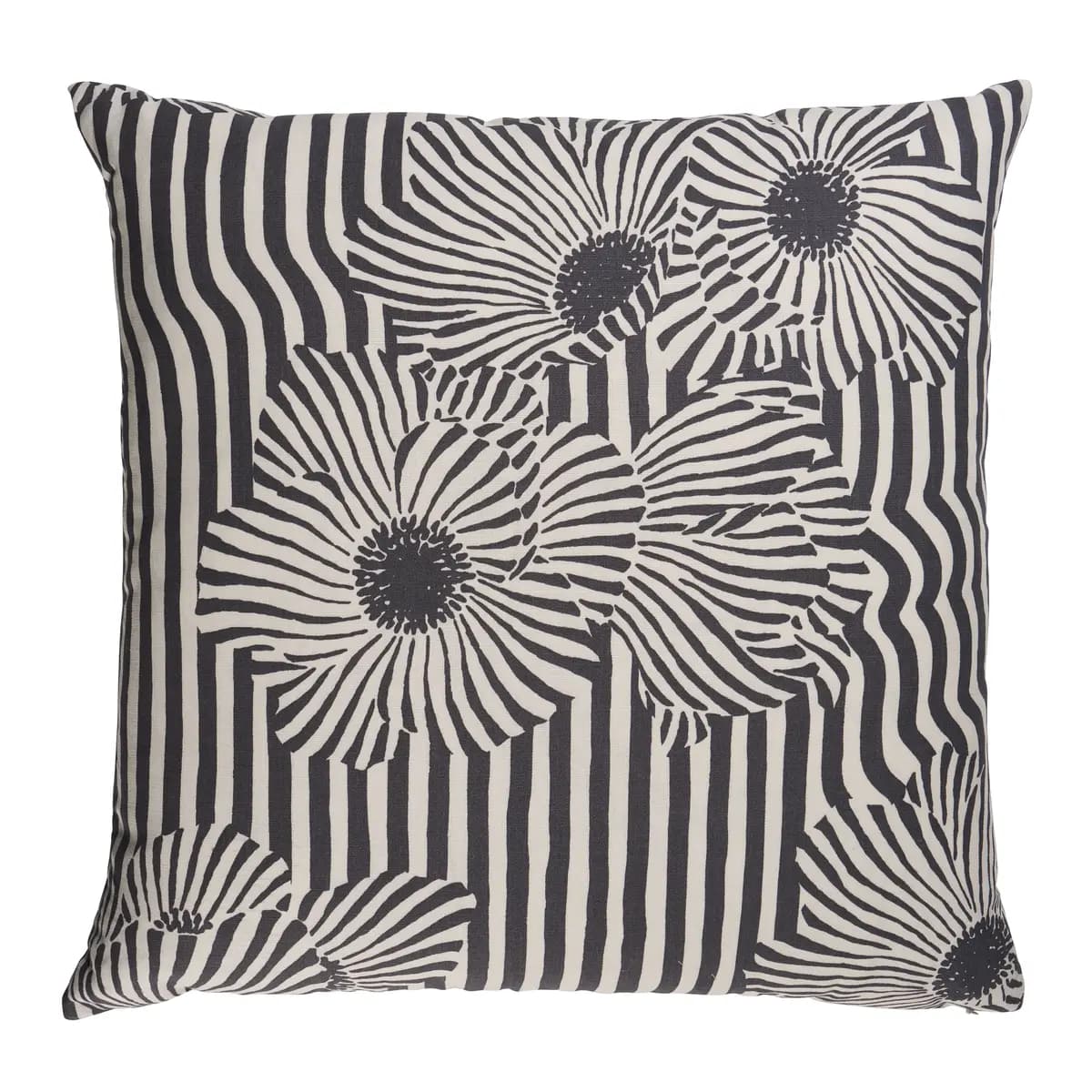 Chaney Floral Stripe Pillow_ CARBON