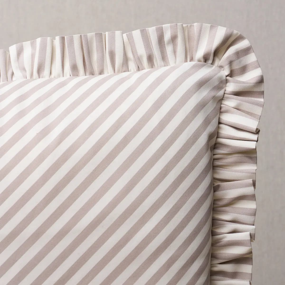 Brigitte Stripe Pillow_ TAUPE