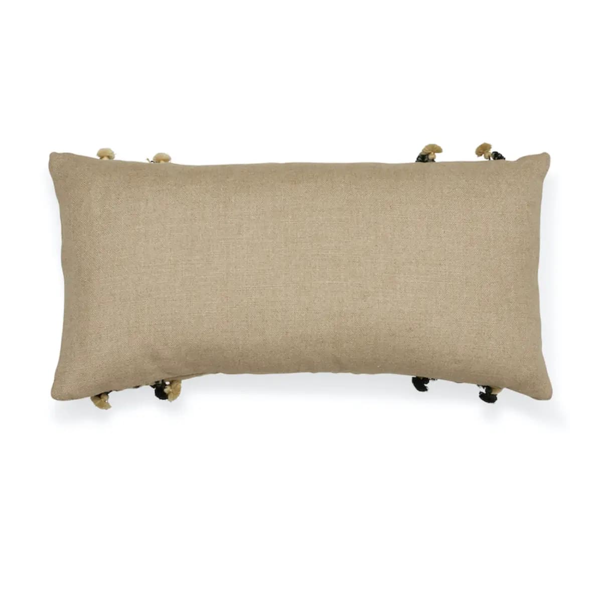 Maracana Pom Pillow_ FLAX