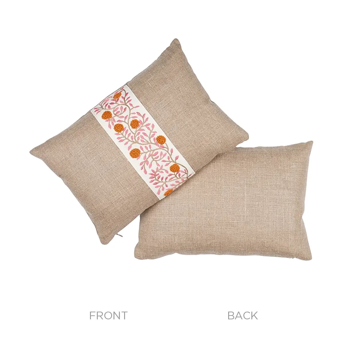 Ashoka Pillow_ ORANGE & PINK