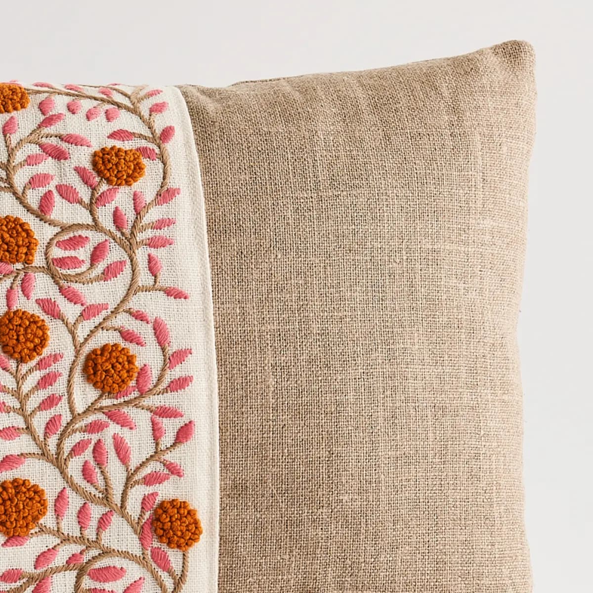 Ashoka Pillow_ ORANGE & PINK