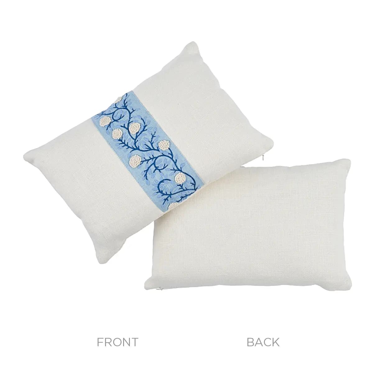 Ashoka Pillow_ IVORY & BLUE